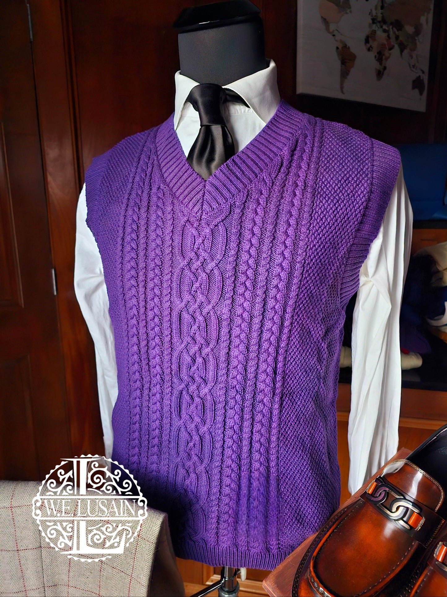 Unisex Cable Knit Vest (6 Colors)