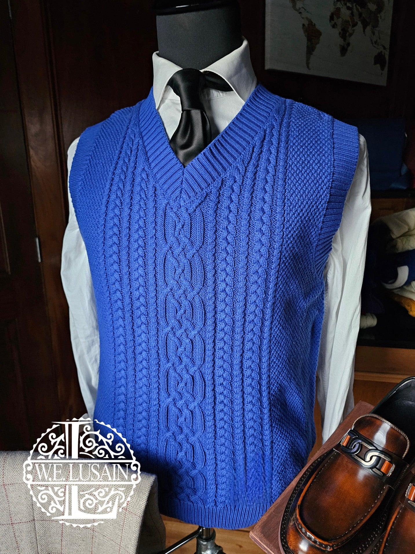 Unisex Cable Knit Vest (6 Colors)