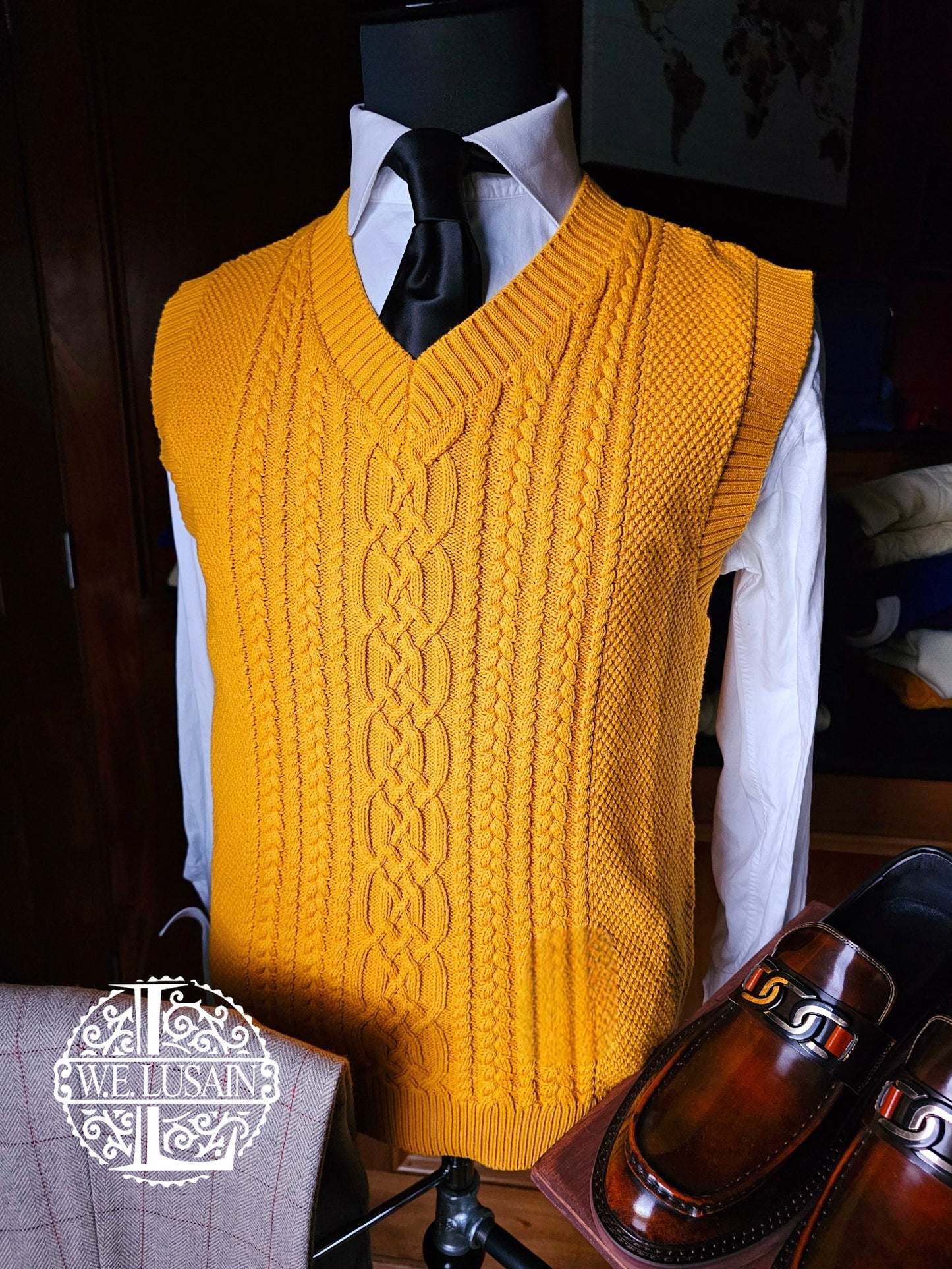 Unisex Cable Knit Vest (6 Colors)