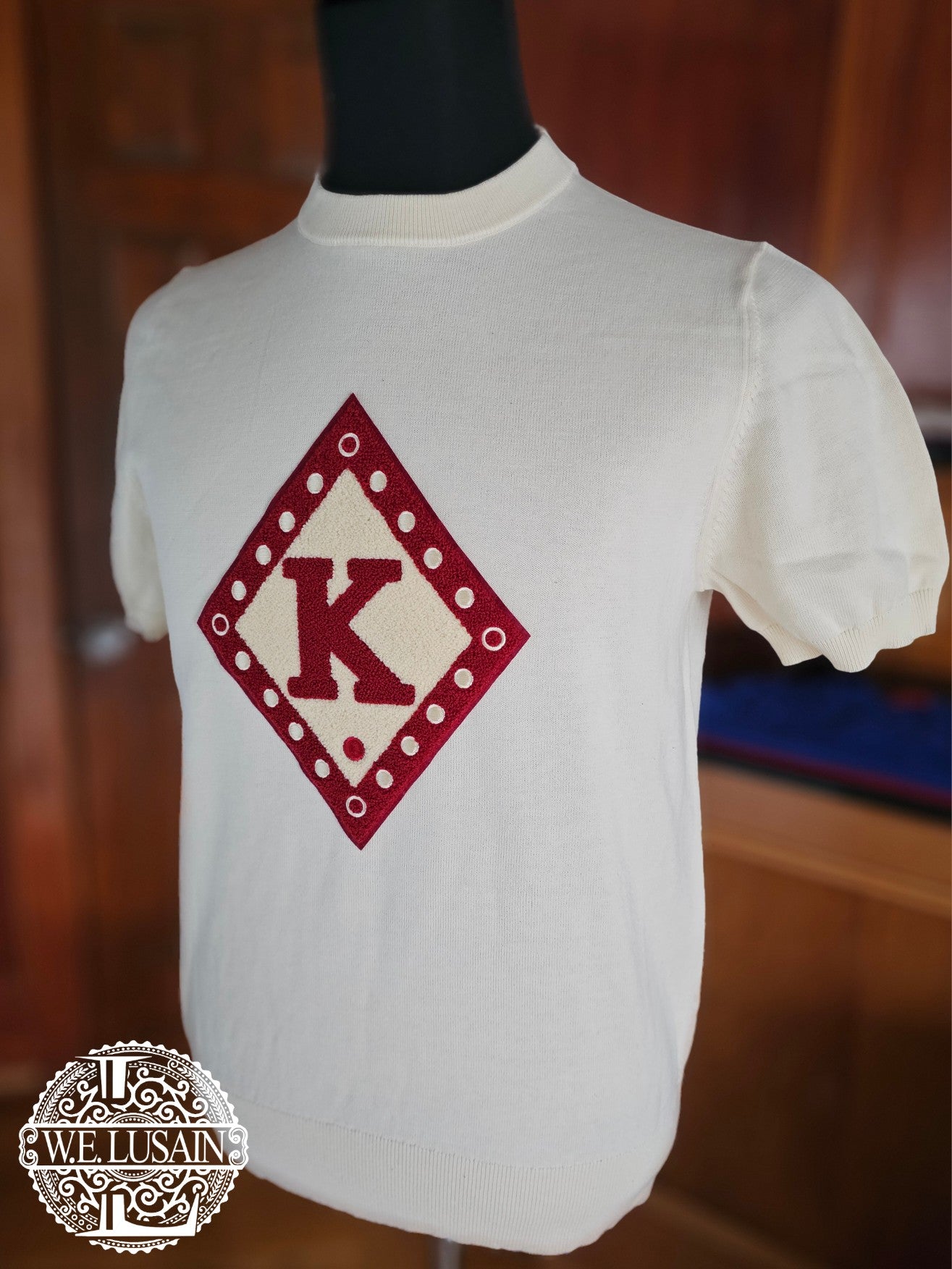 Cream Knit Tee (15 Design Options)