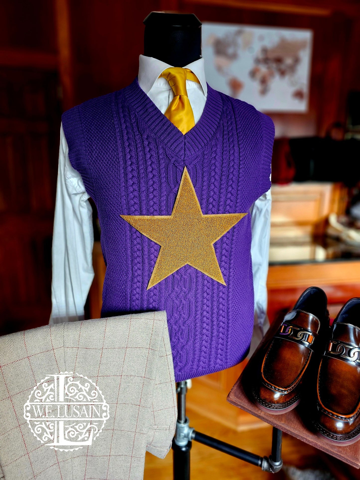 Purple Cable Knit Vest (9 Options)