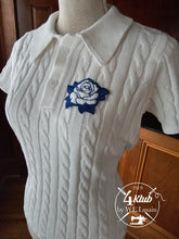 Load image into Gallery viewer, White Rose Polo