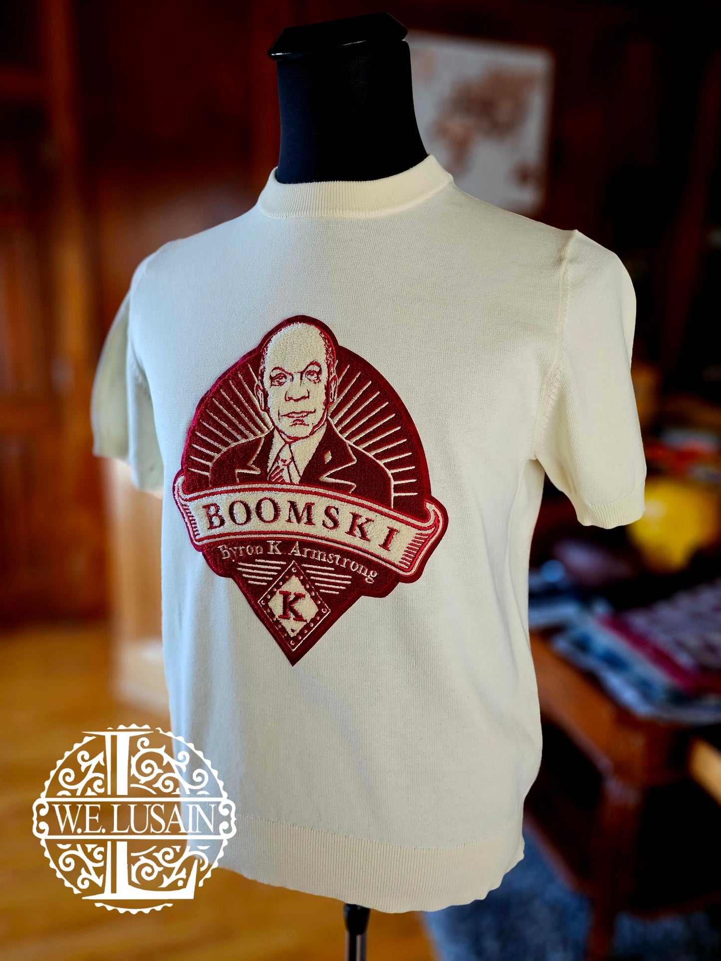 Cream Knit Tee (15 Design Options)