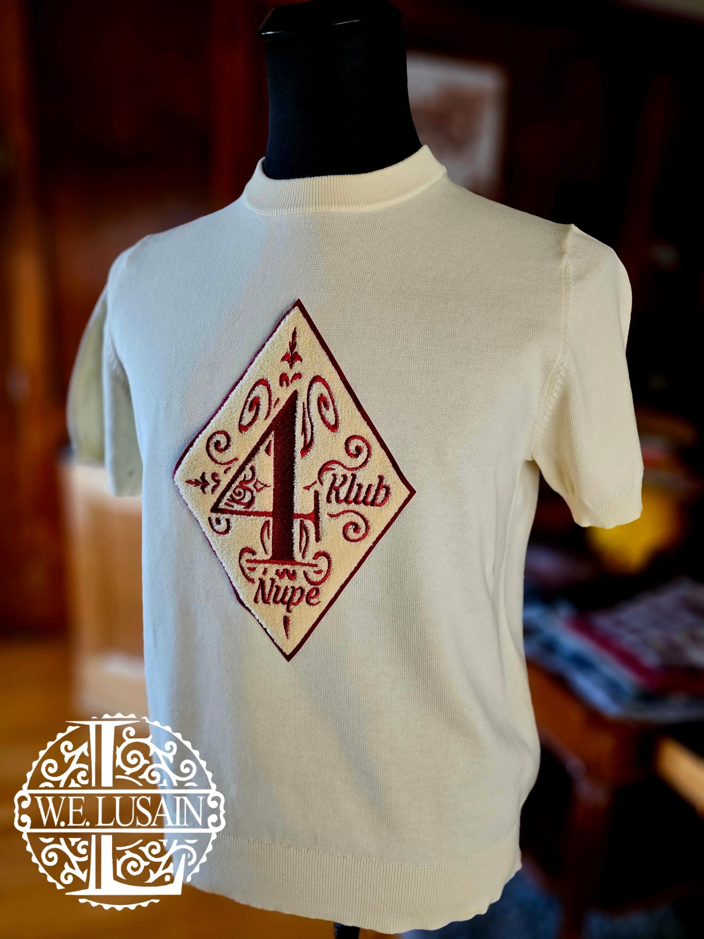 Cream Knit Tee (15 Design Options)