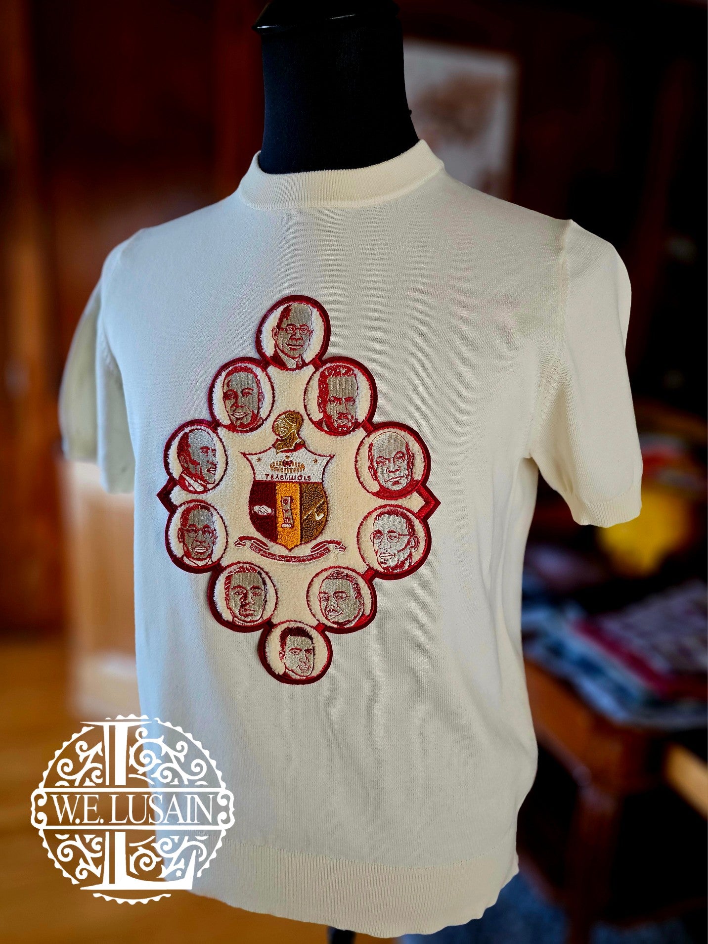 Cream Knit Tee (15 Design Options)