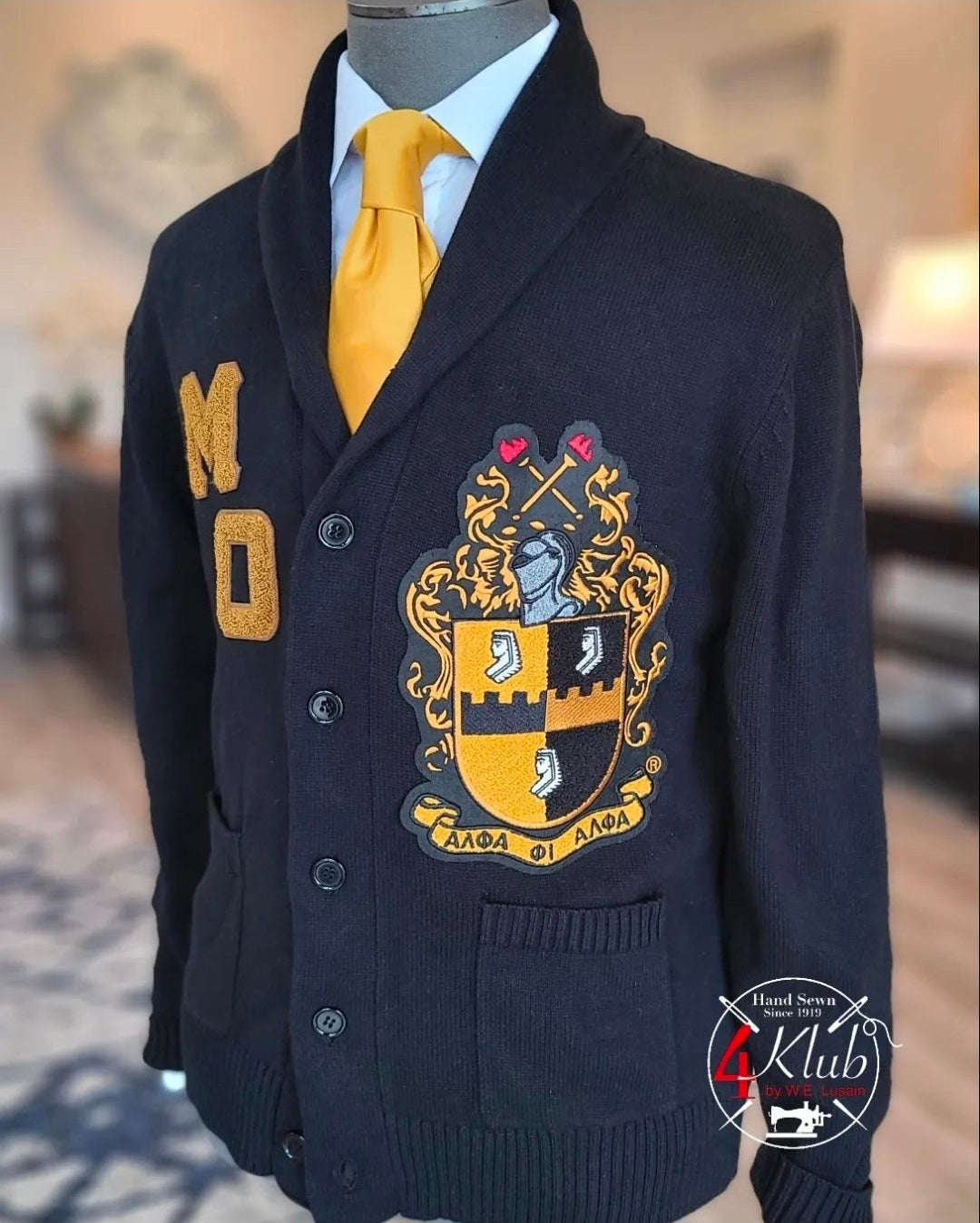 Alpha Cardigan (Personalized) – 4Klub by W.E. Lusain