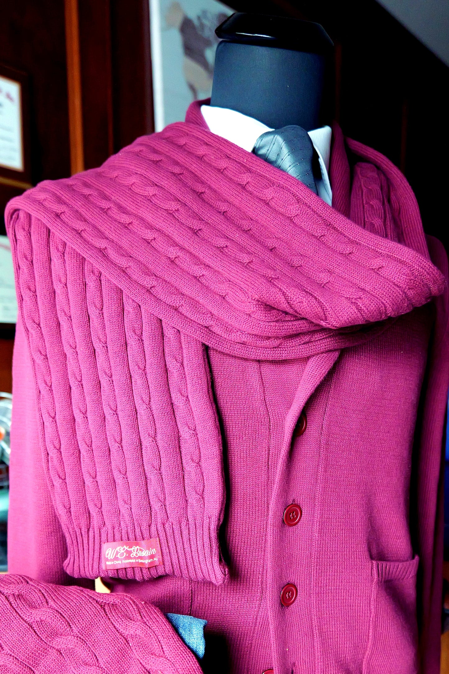 Cable Knit Scarf (4 Colors)