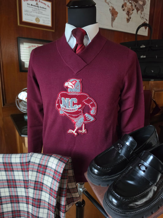 NCCU Crimson Vneck (Eagle)