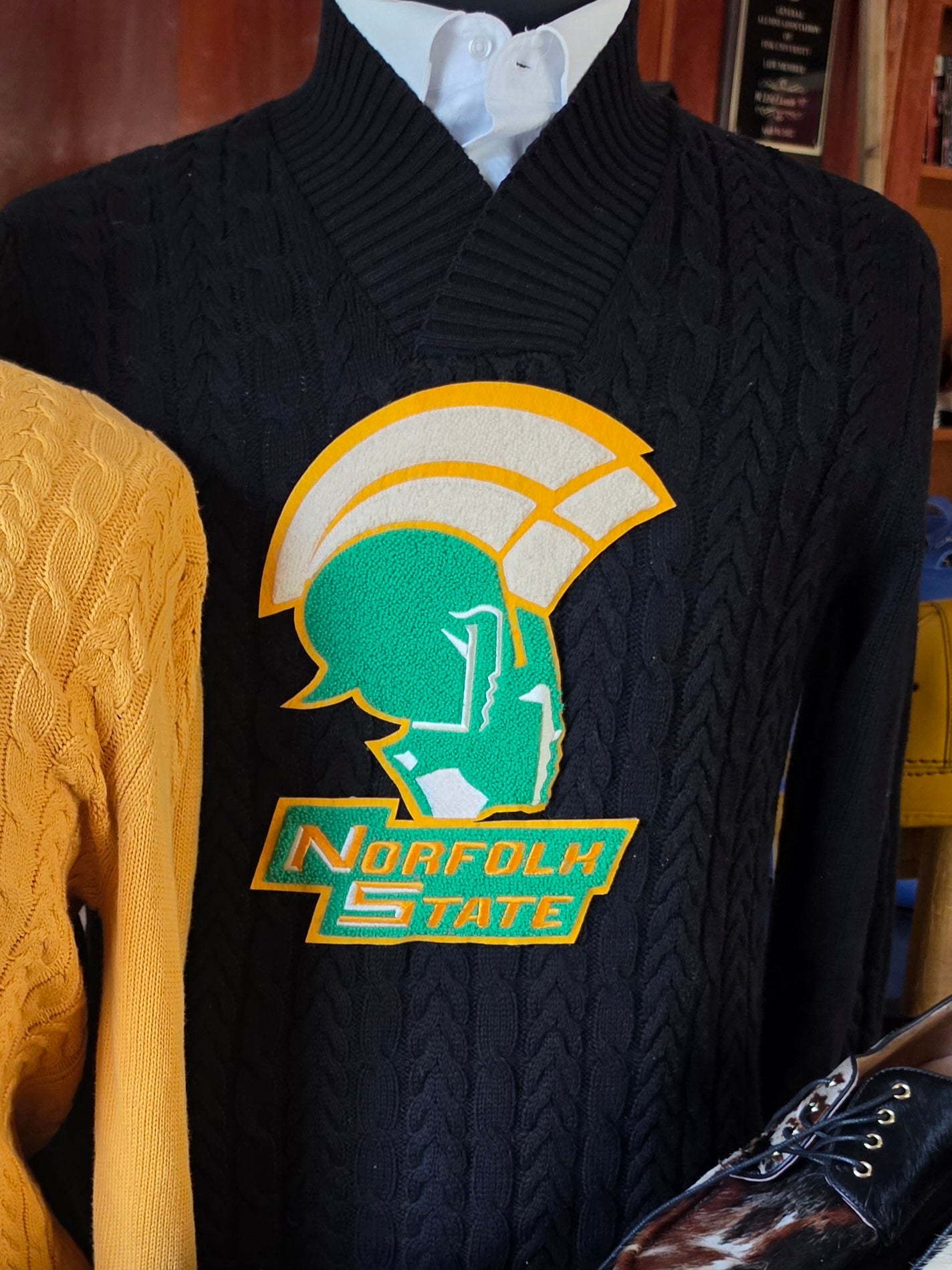 NSU Vneck (Gold or Black Spartan)