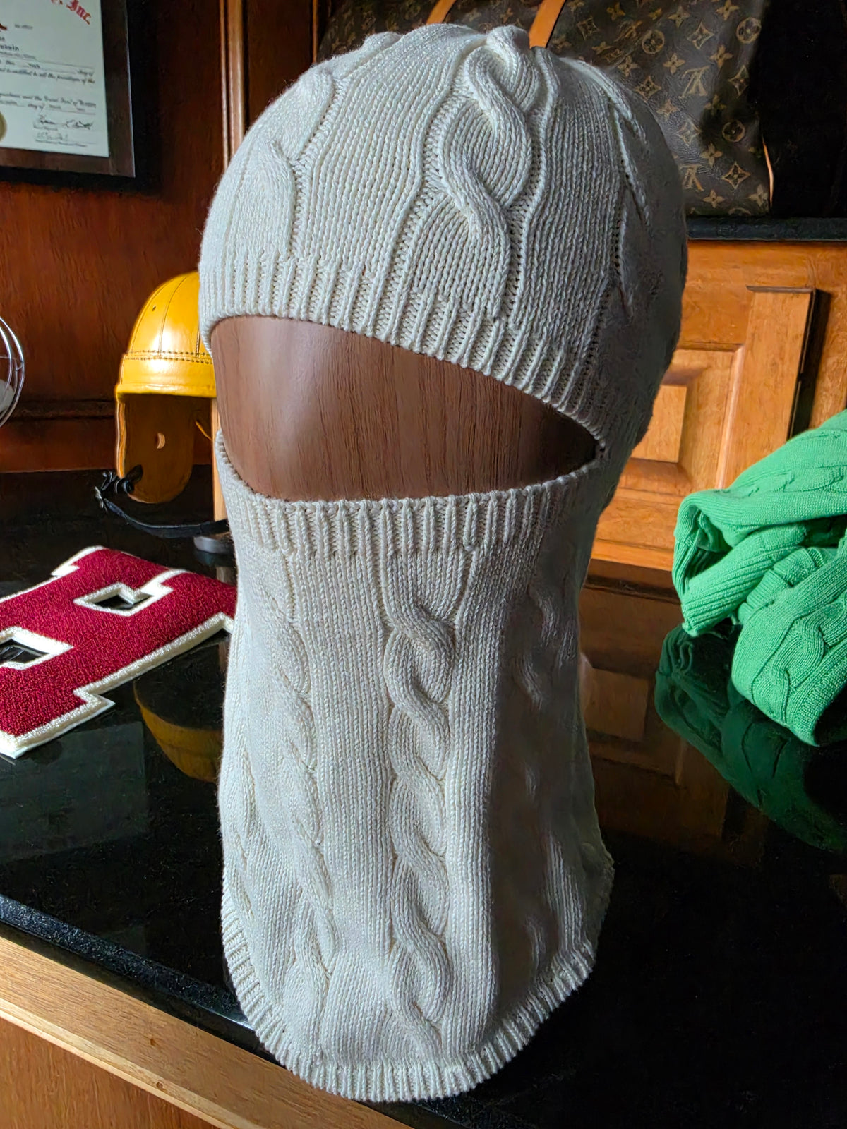 Cable Knit Snow Mask (3 Color Options)