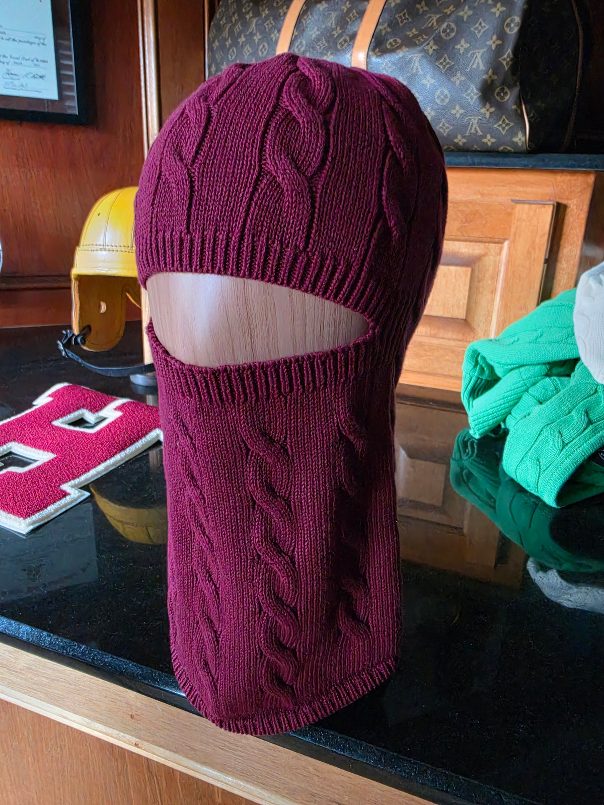 Cable Knit Snow Mask (3 Color Options)
