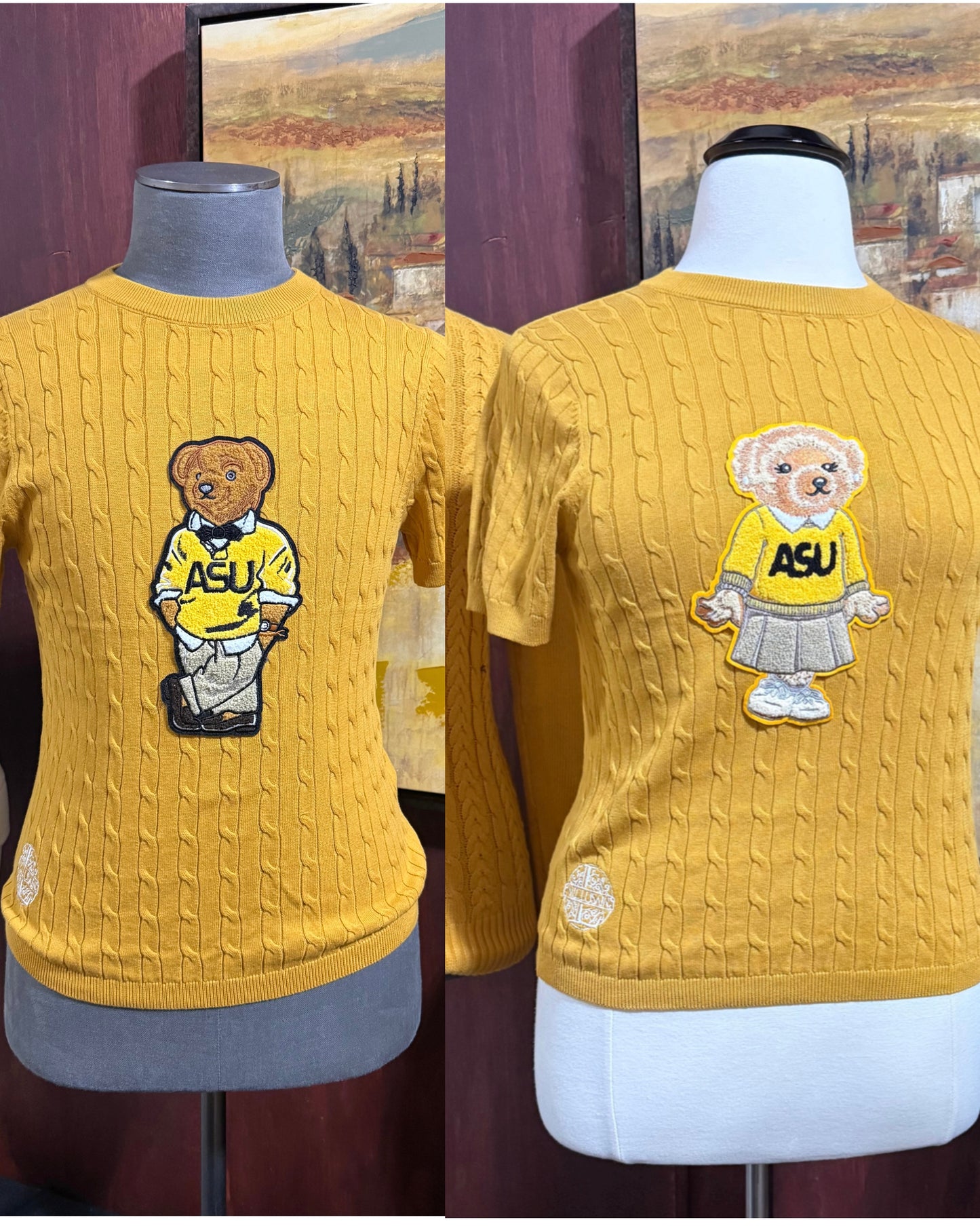 ASU Gold Cable Preppy Bear Tee (Unisex)