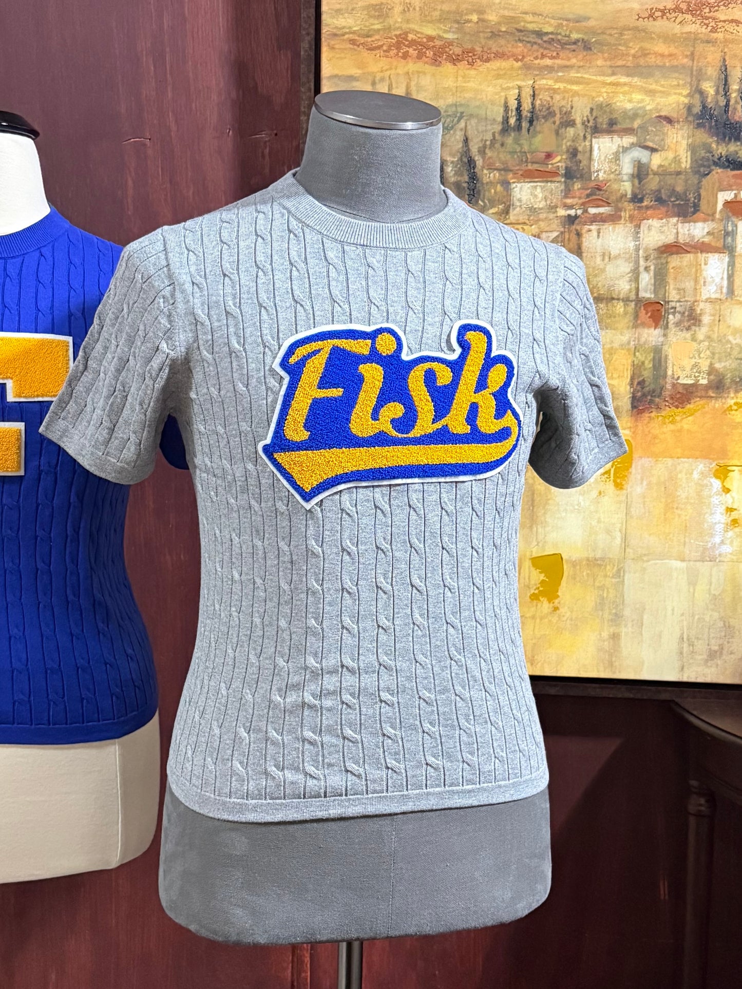 Fisk Gray Cable Crew S/S