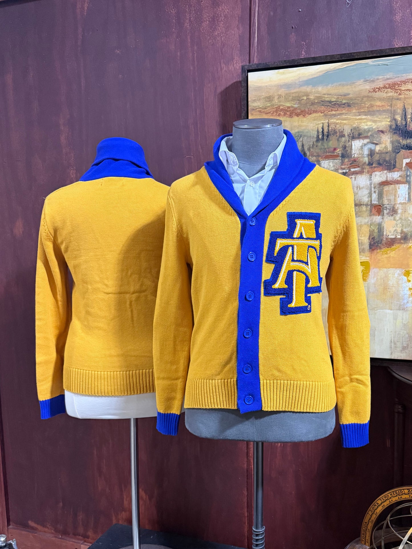 NCAT Cardigan (Gold) Unisex (Front Emblem Only)