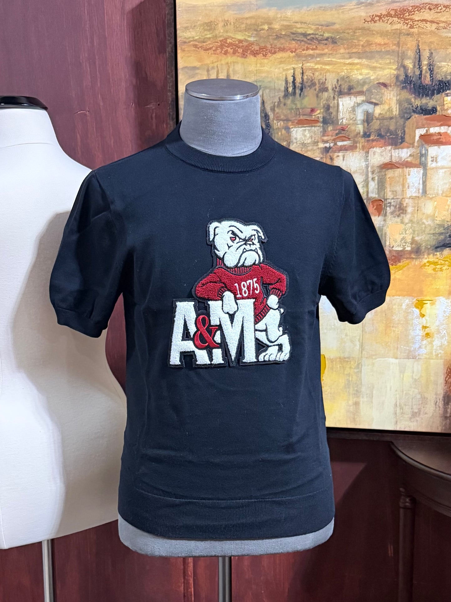A&M Black Knit Tee