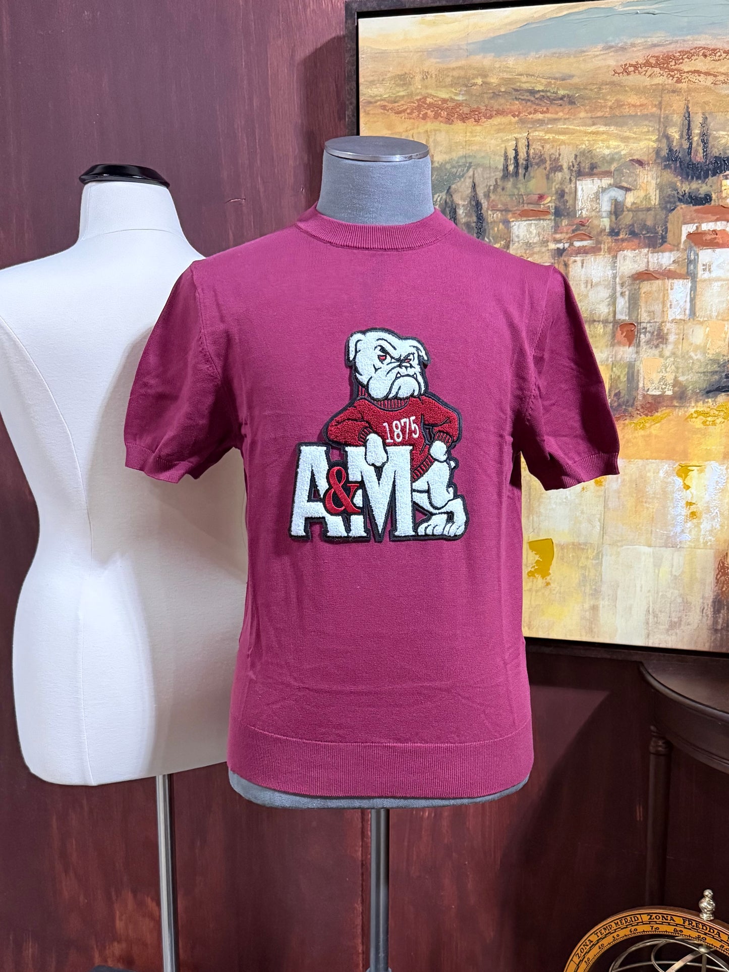 A&M Crimson Knit Tee