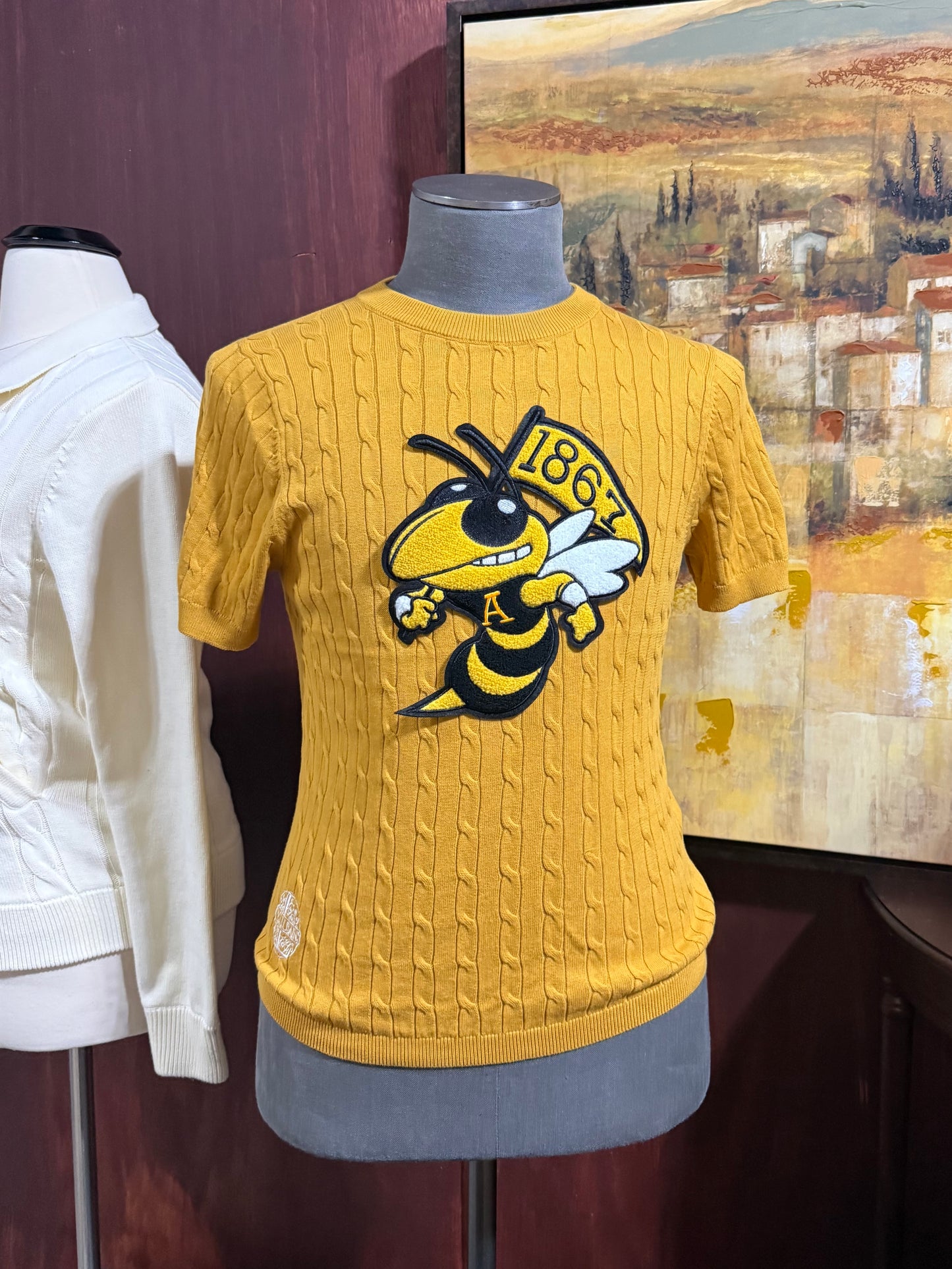 ASU Unisex Gold Cable Knit Tee (2 Options)