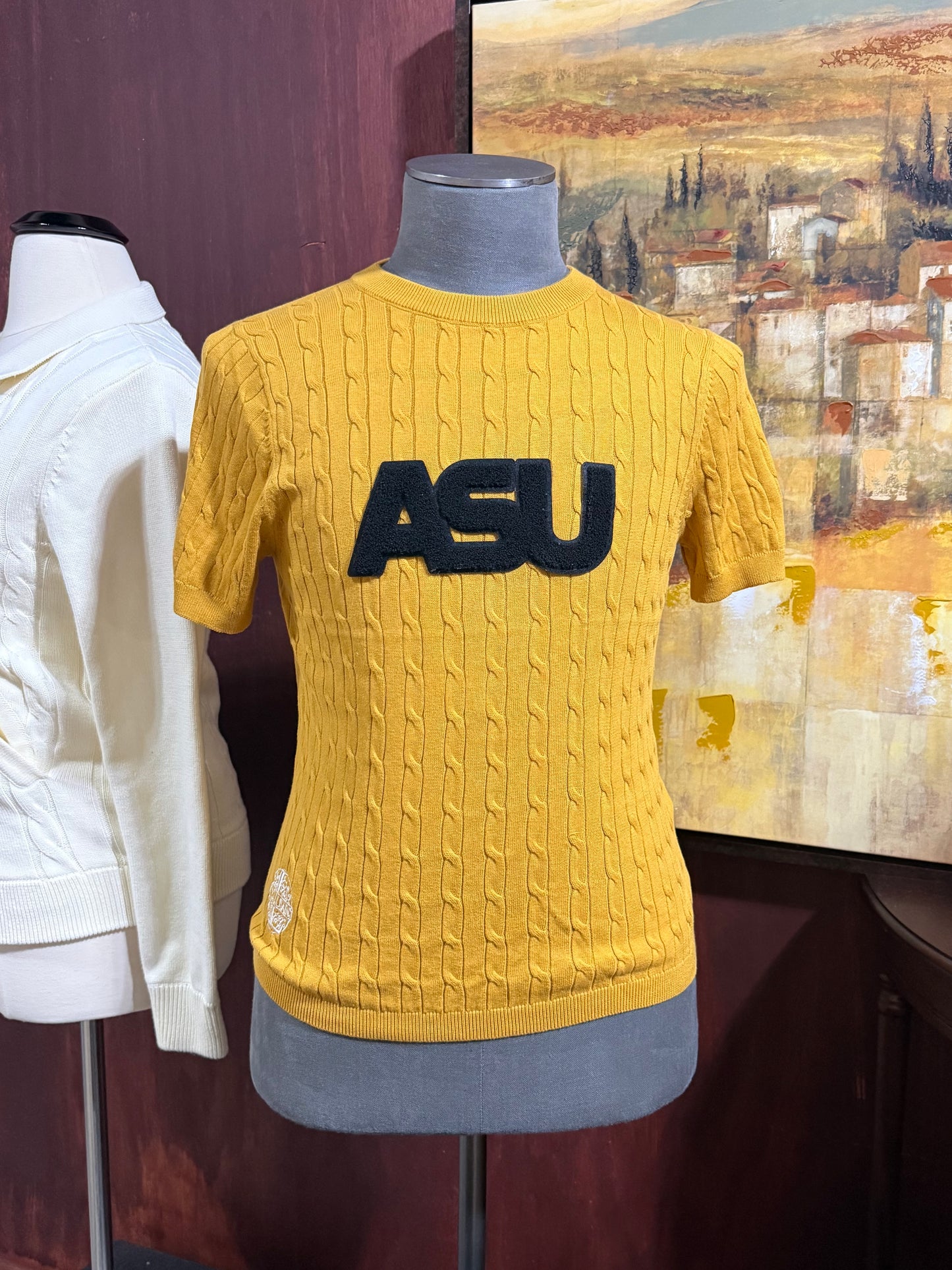 ASU Unisex Gold Cable Knit Tee (2 Options)
