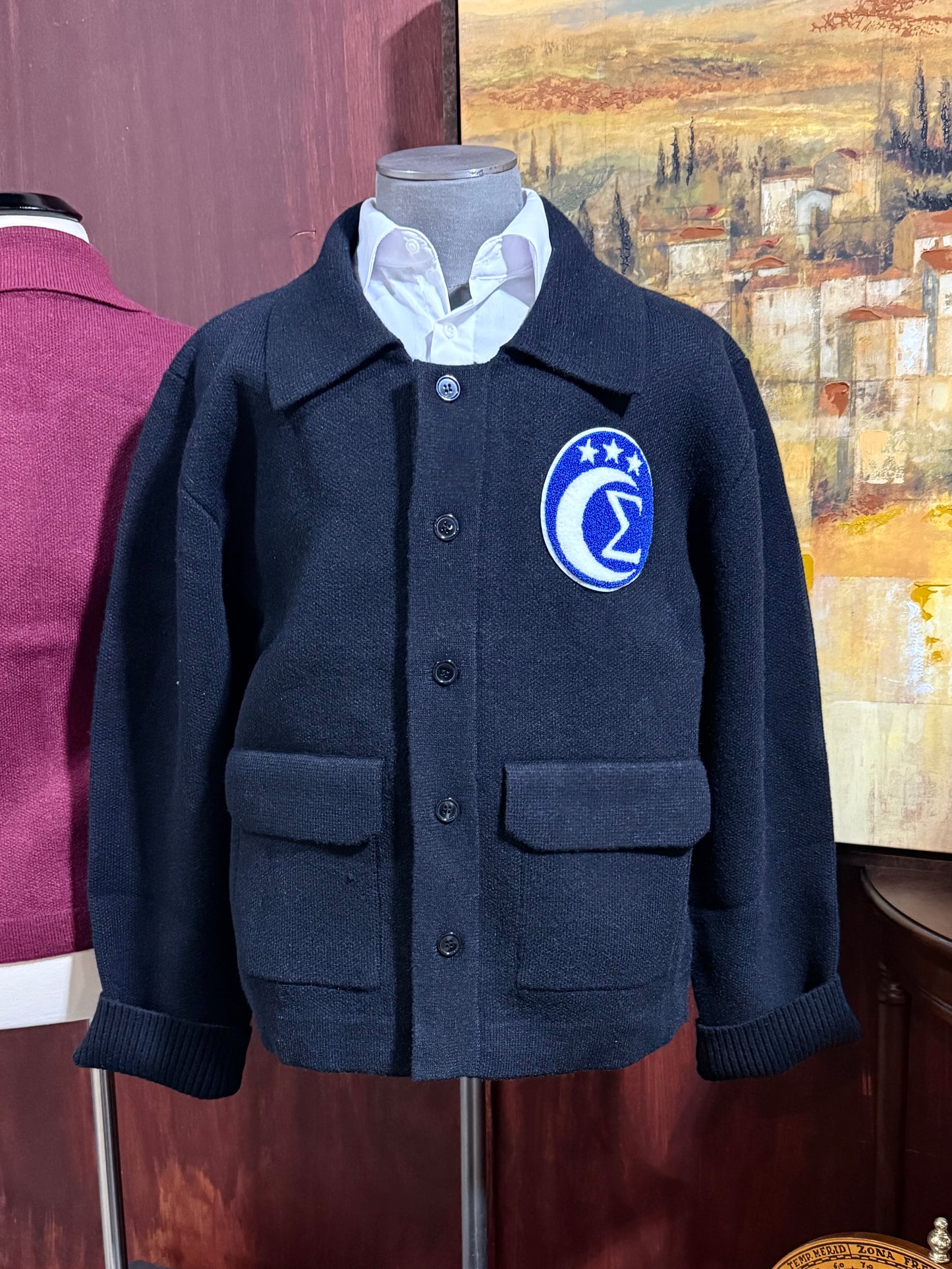 Sigma Black Winter Knit Jacket (Unisex)