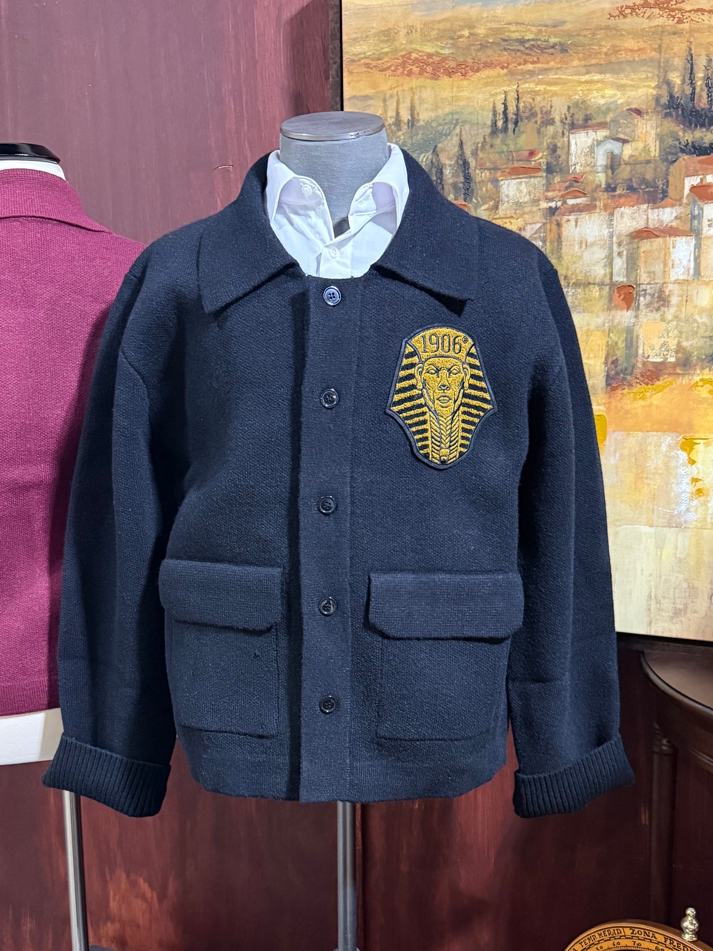 Alpha Black Winter Knit Jacket (Unisex) - 1906 Sphinx