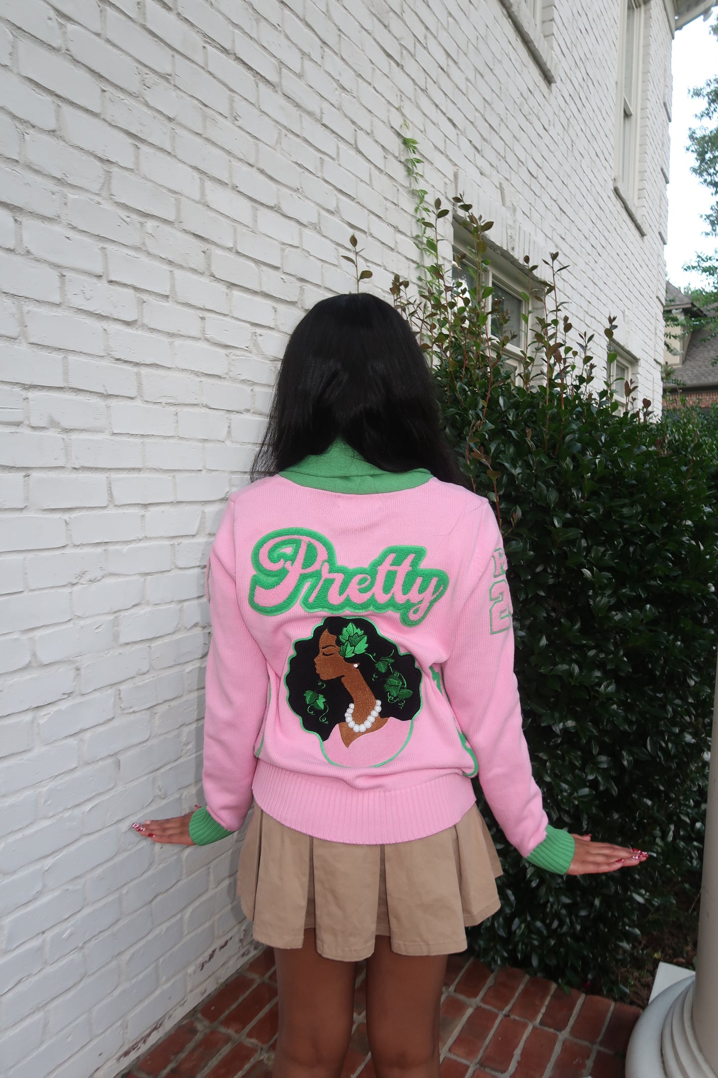 Pink Patchwork Cardigan (available May, June, & July only)