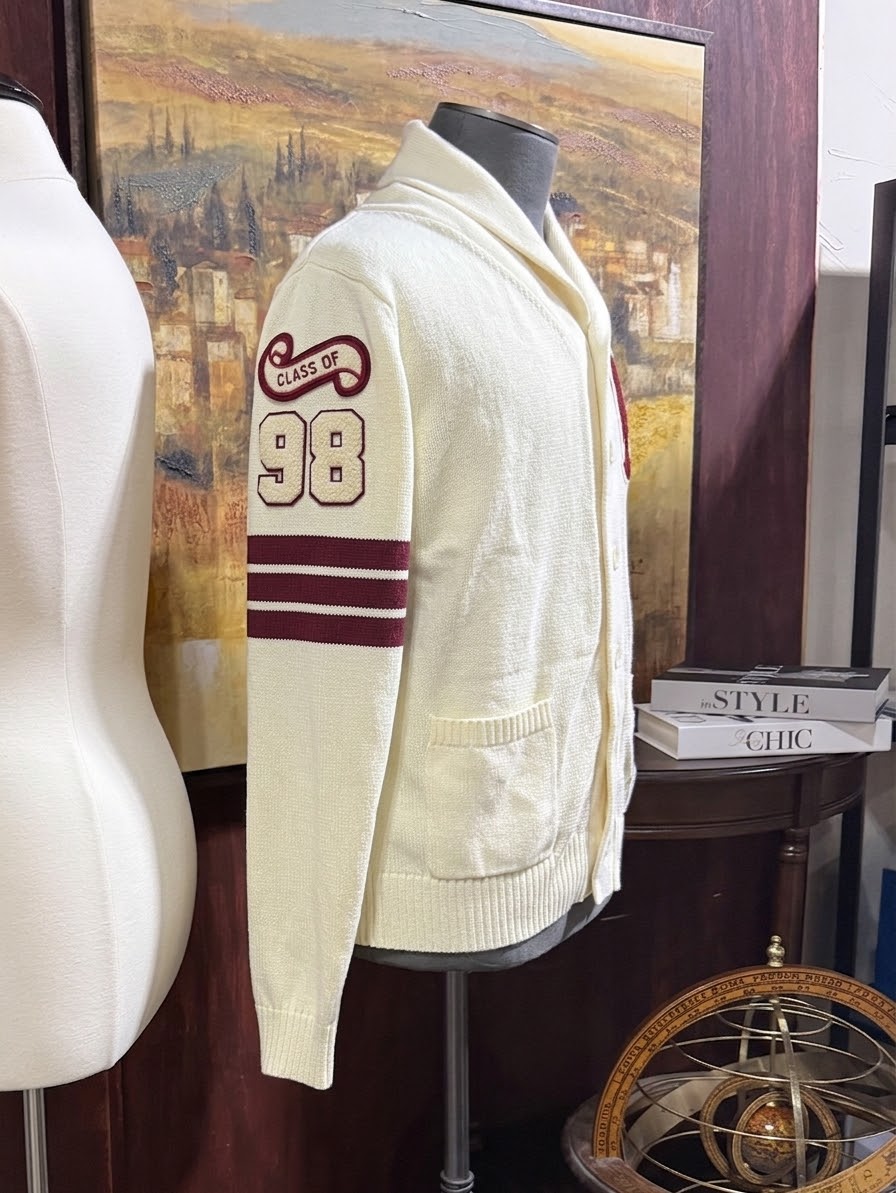 A&M Class Year Cream Cardigan