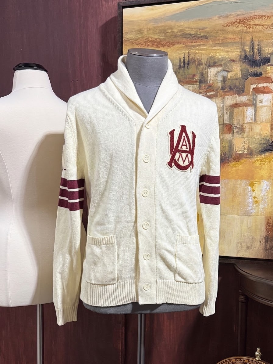A&M Class Year Cream Cardigan