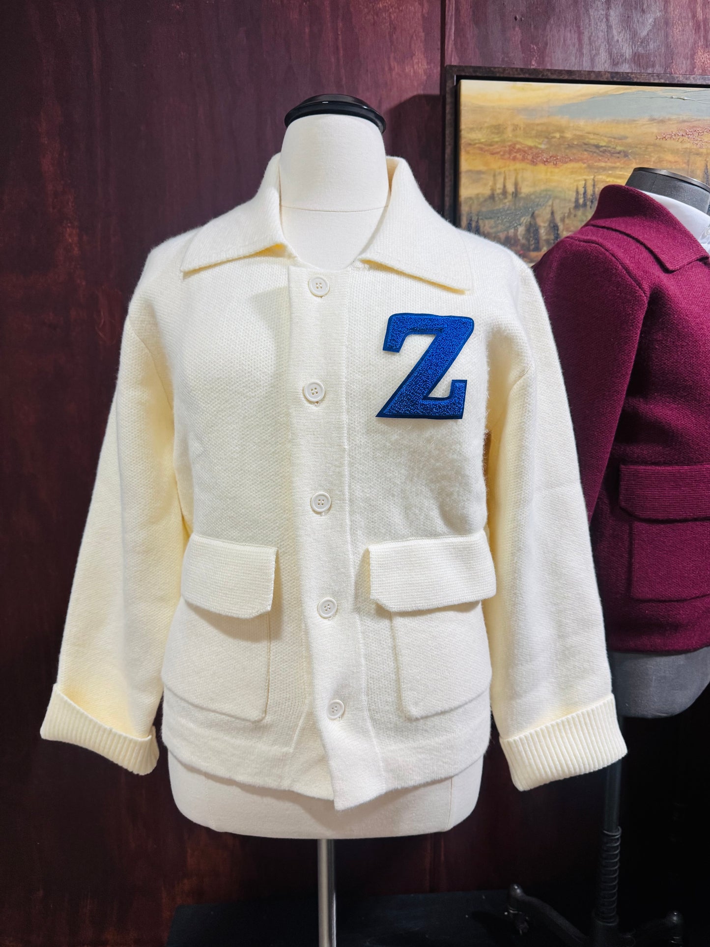 Finer Cream Winter Knit Jacket