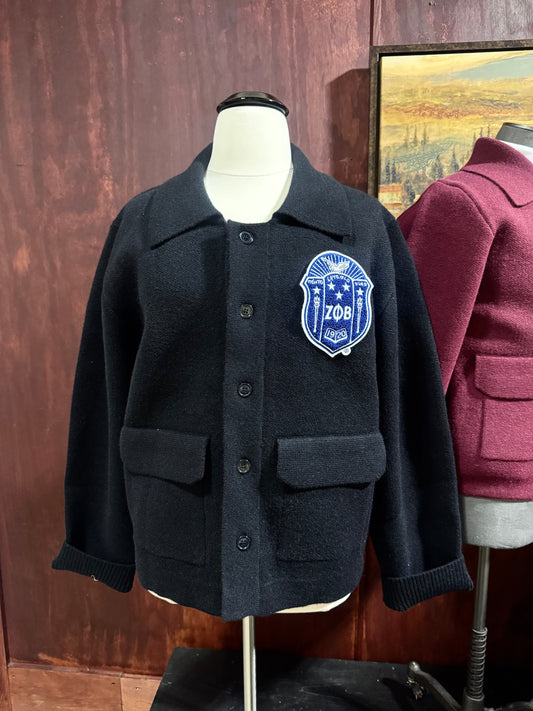 Finer Black Winter Knit Jacket (Unisex)