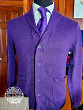 Load image into Gallery viewer, Unisex Purple Cardigan