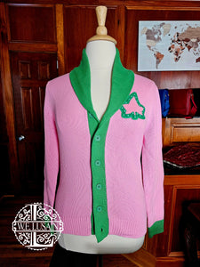 Pink Cardigan (Front Emblem Only)