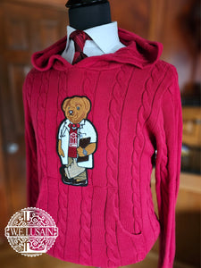 Meharry Crimson Cable Hoodie