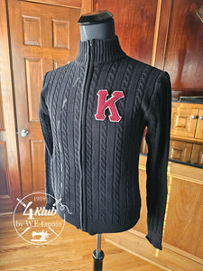 Black Full Zip K