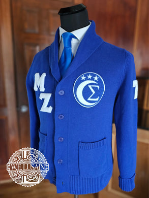 Royal Blue Cardigan (Customized)