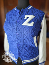 Load image into Gallery viewer, Zeta Varsity Sweater (Blue)