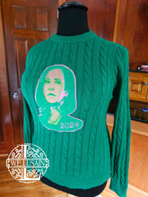 Load image into Gallery viewer, Vote! Green Cable Crewneck