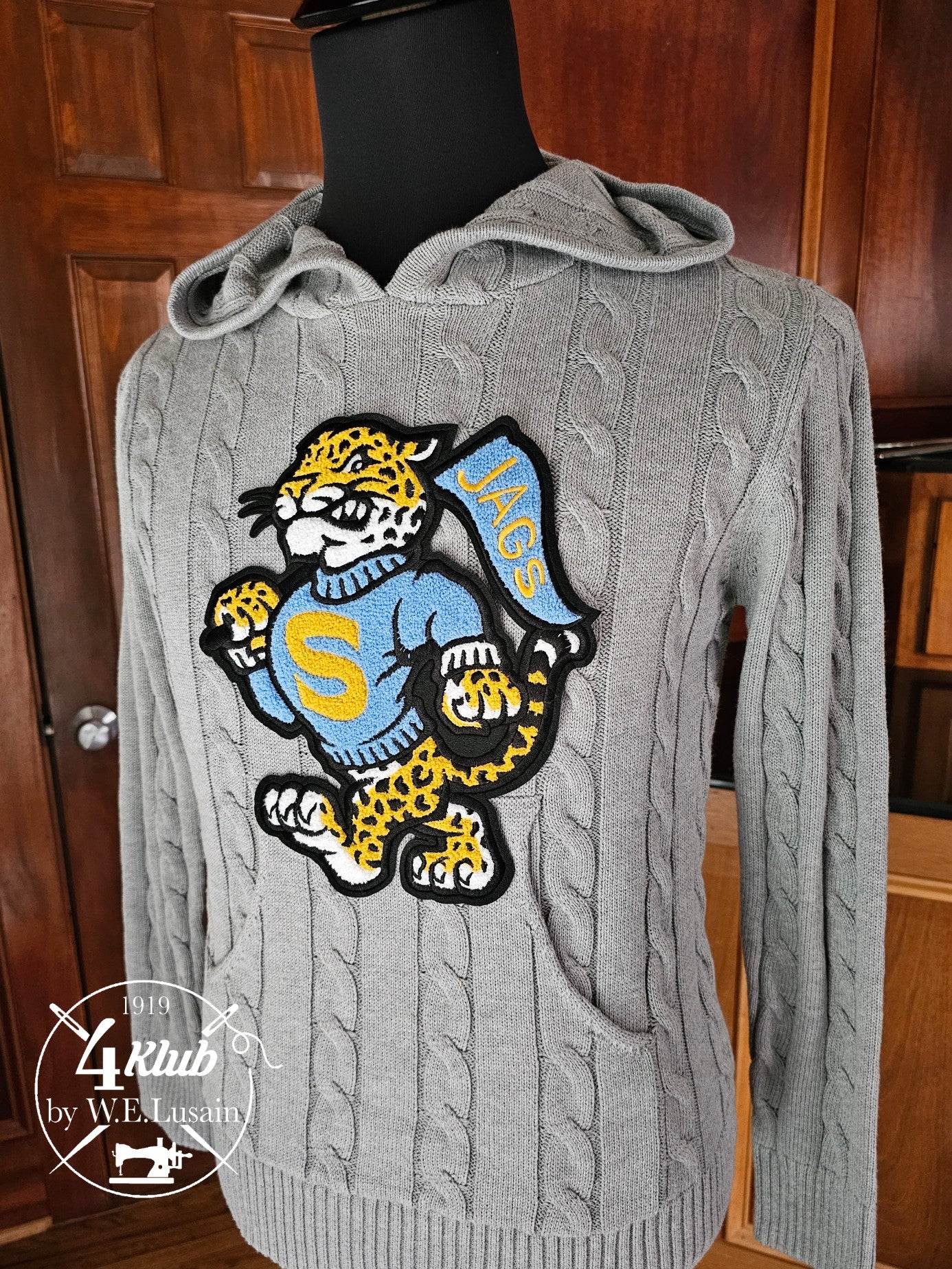 S Cable Hoodie (Gray)