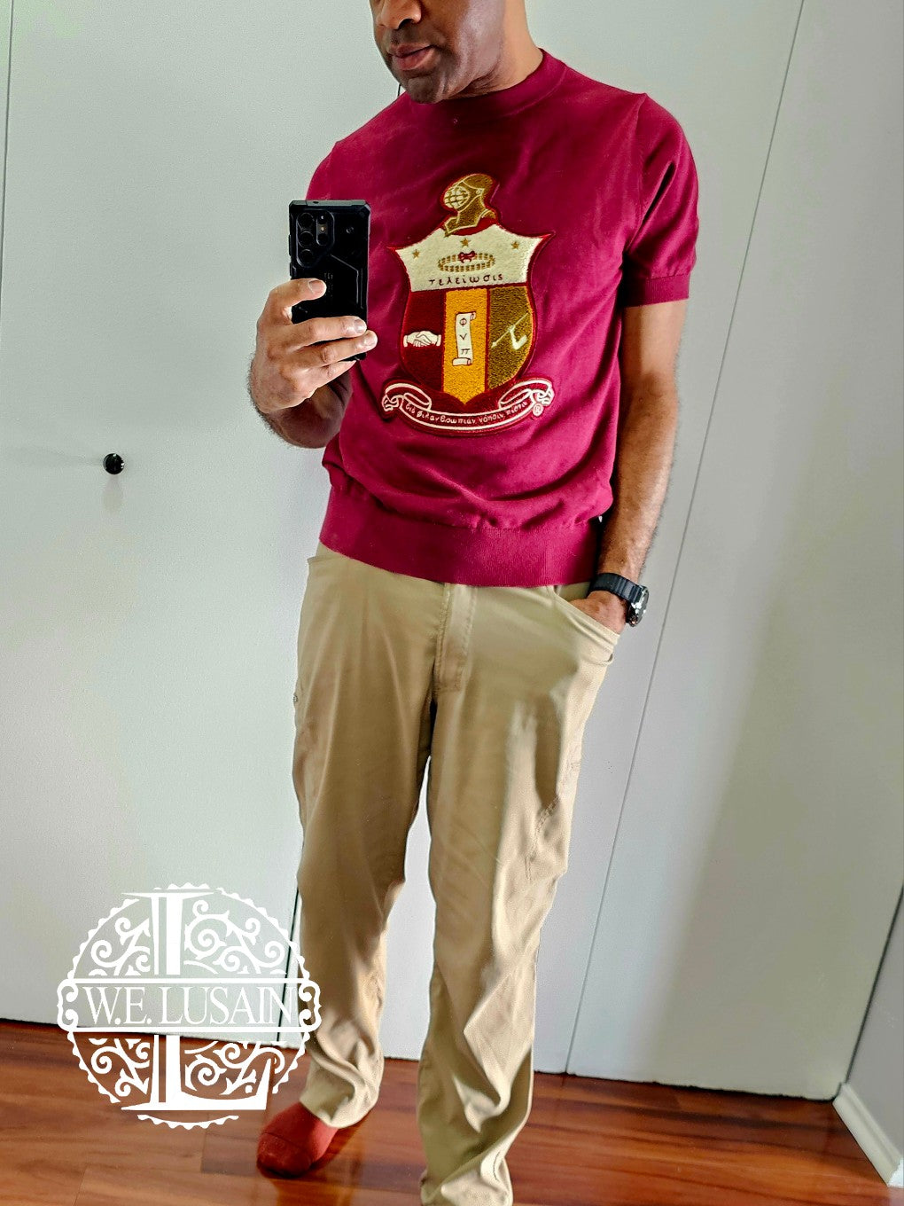Crimson Knit Tee (14 Design Options)
