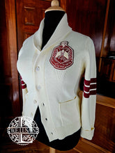 Load image into Gallery viewer, Cream Shawl Cardigan (Front Emblem Only)