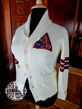 Load image into Gallery viewer, Cream Shawl Cardigan 2 (Front Emblem Only)