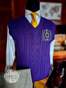 Purple Cable Knit Vest (9 Options)