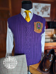 Purple Cable Knit Vest (9 Options)