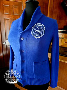 Zeta Shawl Cardigan (Front Emblem Only)