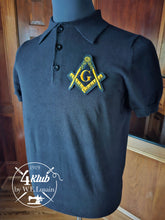 Load image into Gallery viewer, Masonic Black Polo