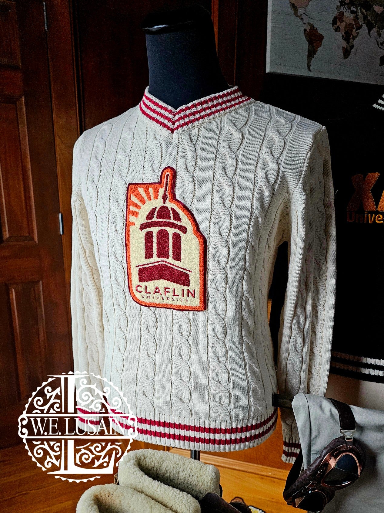 Claflin Cable Vneck (Unisex)