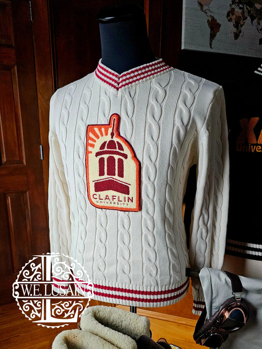 Claflin Cable Vneck (Unisex)