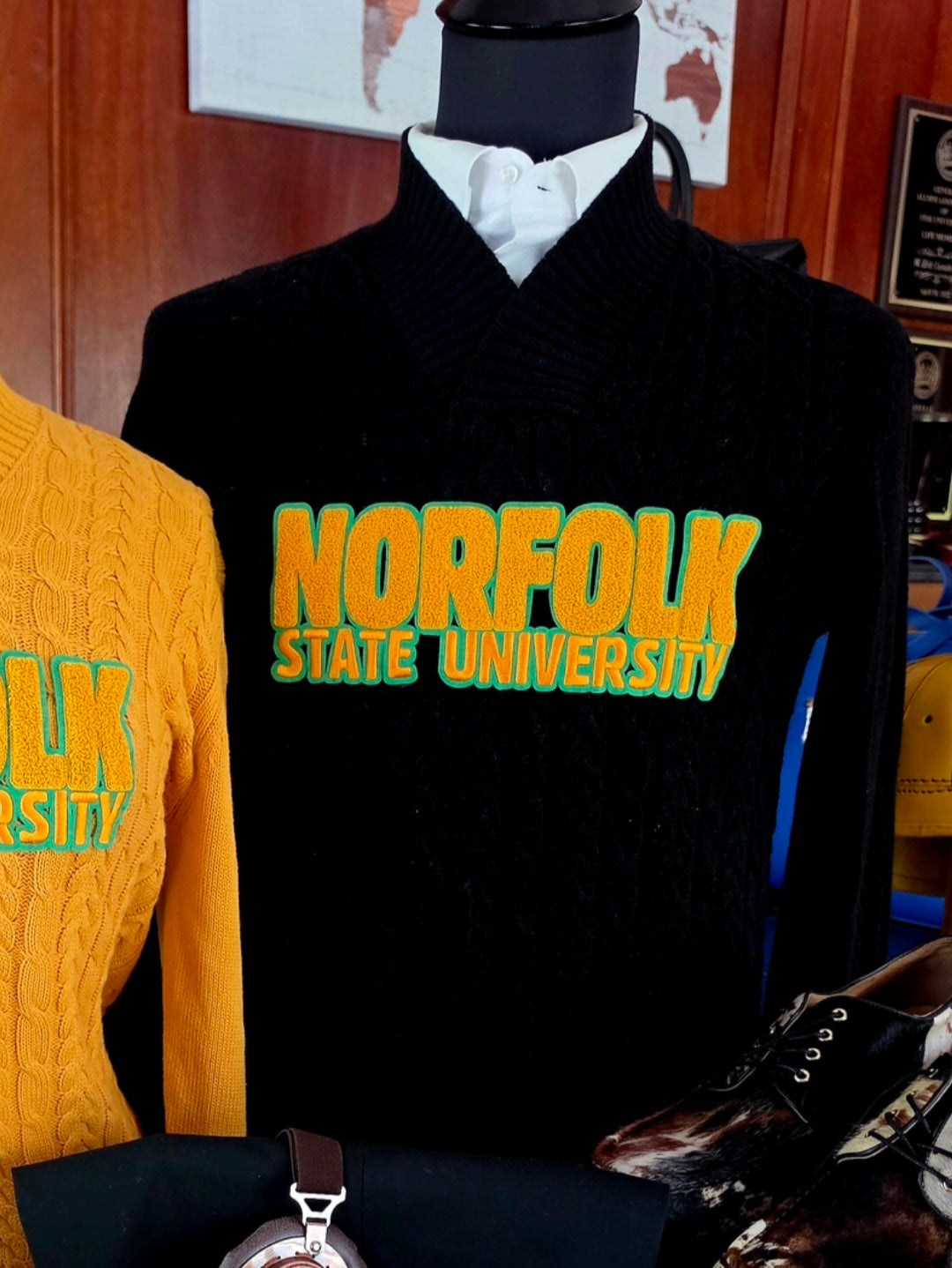 NSU Vneck (Gold or Black Words)