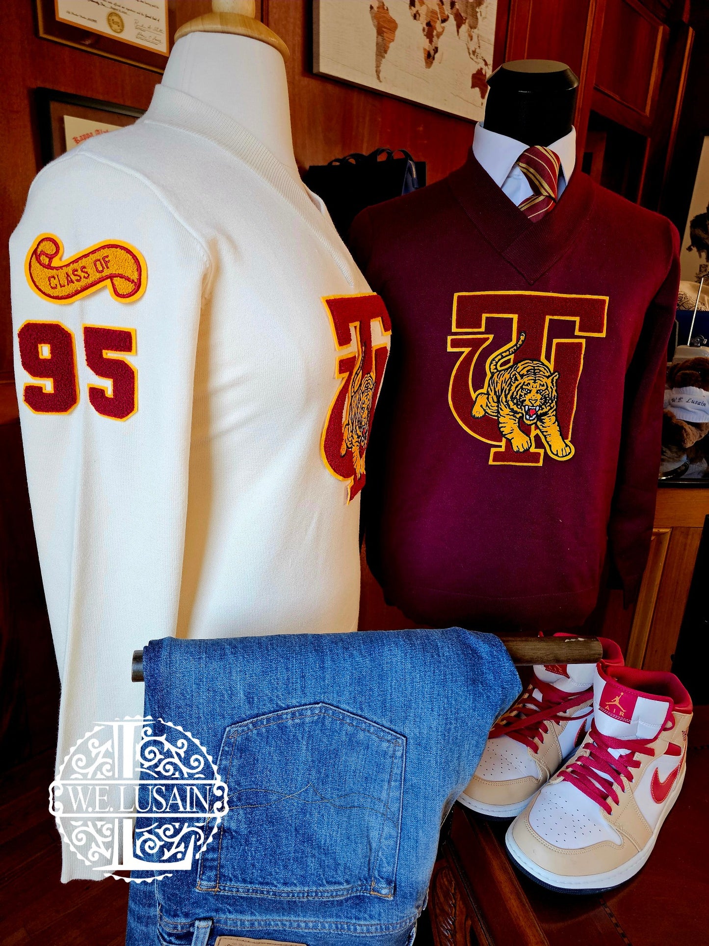 Tuskegee Class Vneck (Crimson or Cream)