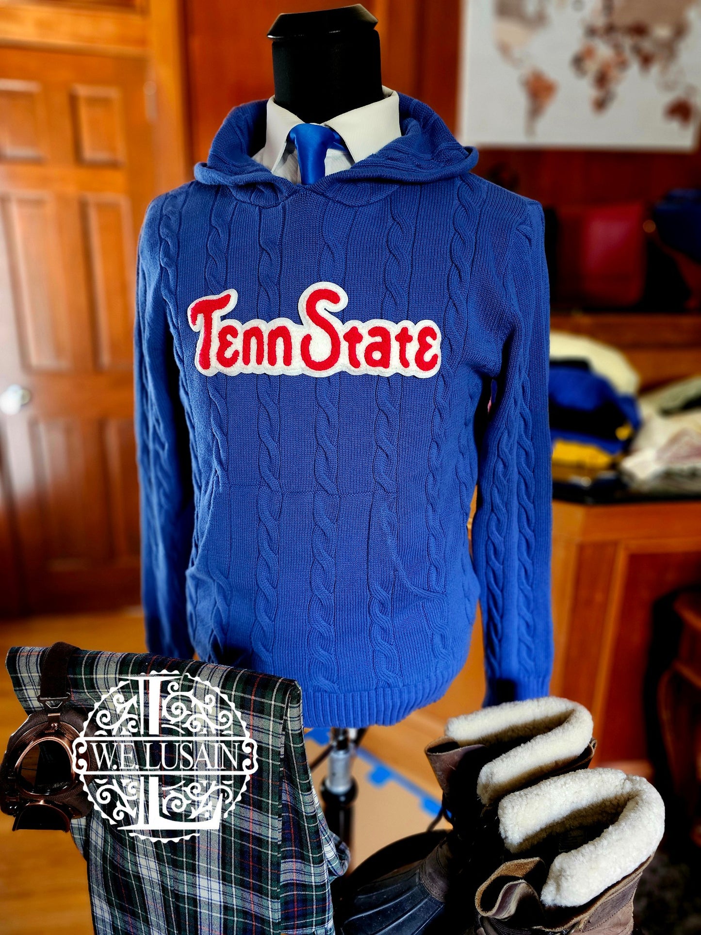 TSU Blue Hoodie - 5 Design Options