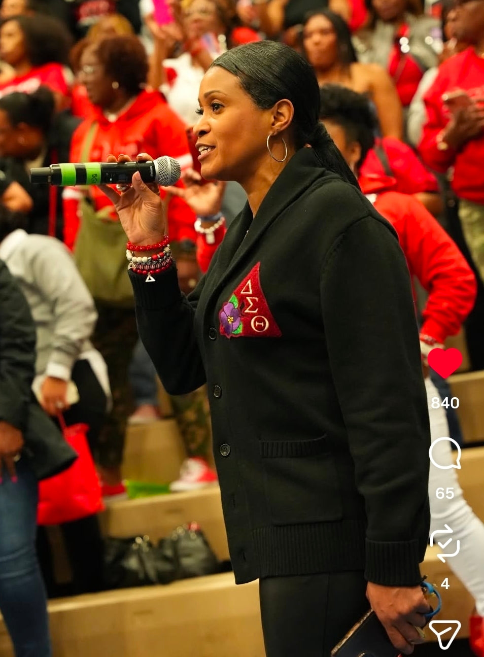 Black Shawl Cardigan (Front Emblem Only)